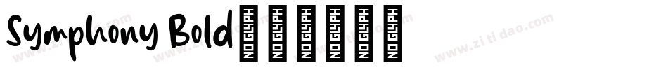 Symphony Bold字体转换